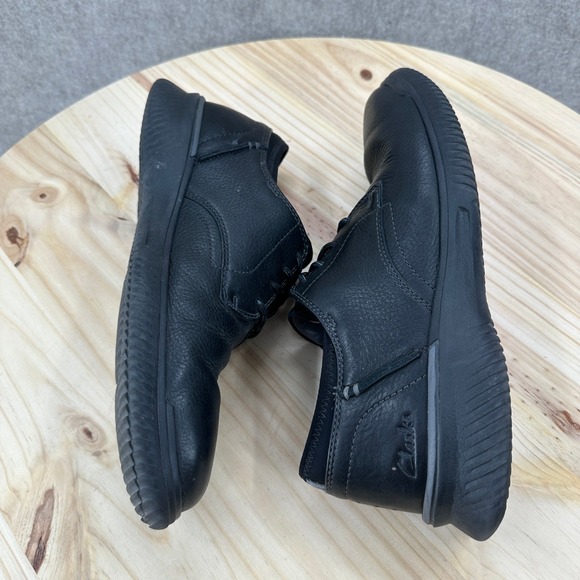 Clarks Donaway Mens Black Leather Lace Up Oxford Shoes Casual Comfort 9..5 M main image 15